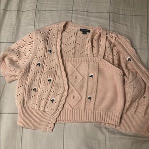 Wild fable crochet set size XL tank and XXL shawl